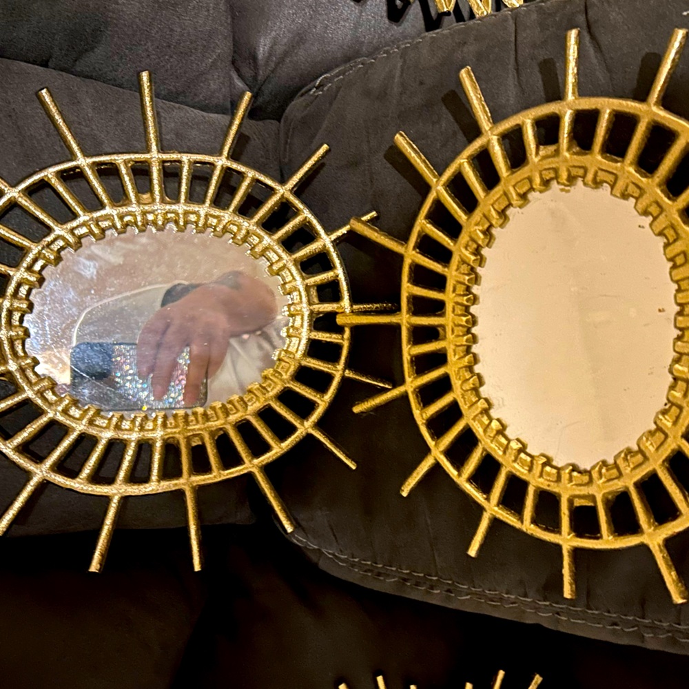 Gold mirrors